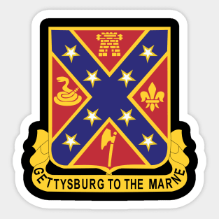 107th Field Artillery Regiment- Battalion - DUI wo Txt X 300 Sticker